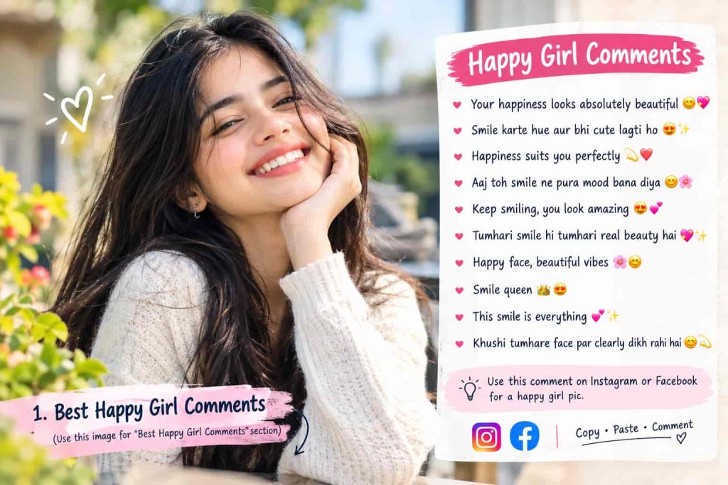 Best Happy Girl Comments