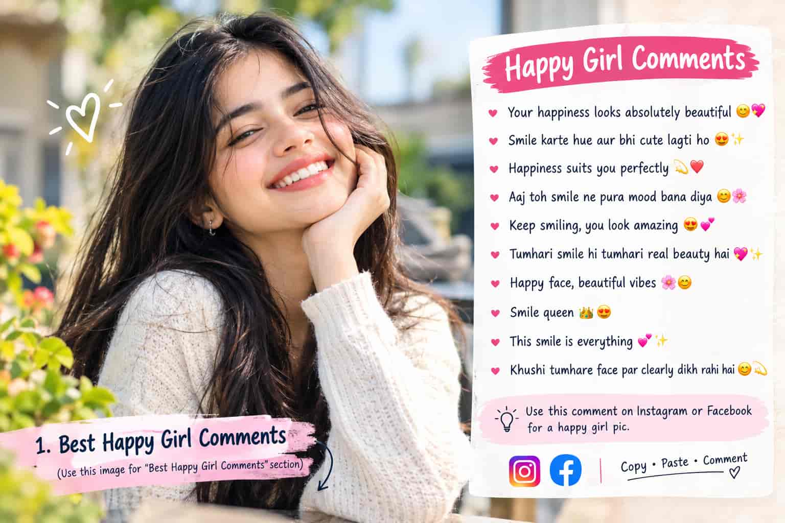 Best Happy Girl Comments