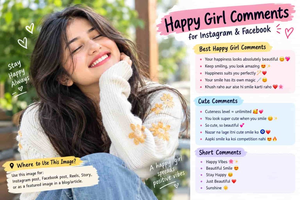 Short Happy Girl Comments